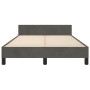 Estructura cama con cabecero terciopelo gris oscuro 120x190 cm de , Camas y somieres - Ref: Foro24-3270591, Precio: 172,87 €,...