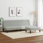 Juego de sofás 2 piezas terciopelo gris claro de , Sofás - Ref: Foro24-3216274, Precio: 278,43 €, Descuento: %