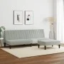 Light gray velvet 2-piece sofa set by , Sofas - Ref: Foro24-3216274, Price: 284,17 €, Discount: %