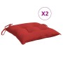 Cojines para palets 2 unidades tela Oxford rojo 50x50x7 cm de , Cojines para sillas y sofás - Ref: Foro24-361525, Precio: 32,...