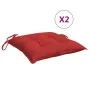 Cojines para palets 2 unidades tela Oxford rojo 50x50x7 cm de , Cojines para sillas y sofás - Ref: Foro24-361525, Precio: 24,...