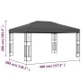 Cenador tela gris antracita 3x4 m de vidaXL, Carpas y cenadores - Ref: Foro24-48008, Precio: 199,87 €, Descuento: %