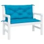 Cojines de banco de jardín 2 uds azul claro 100x50x7 cm de , Cojines para sillas y sofás - Ref: Foro24-361663, Precio: 35,42 ...
