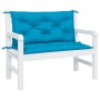 Cojines de banco de jardín 2 uds azul claro 100x50x7 cm de , Cojines para sillas y sofás - Ref: Foro24-361663, Precio: 36,18 ...