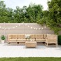 Juego de muebles de jardín 7 pzas y cojines madera maciza pino de , Conjuntos de jardín - Ref: Foro24-3250868, Precio: 776,14...