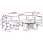 Set muebles jardín 7 pzas con cojines madera maciza pino blanco de , Conjuntos de jardín - Ref: Foro24-3250913, Precio: 590,3...