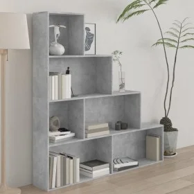 Estantería madera contrachapada gris hormigón 155x24x160cm de vidaXL, Librerías y estanterías - Ref: Foro24-800661, Precio: 6...