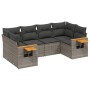 Set de muebles de jardín 6 pzas y cojines ratán sintético gris de , Conjuntos de jardín - Ref: Foro24-3227103, Precio: 388,19...