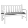 Cojín de banco de jardín tela Oxford gris 120x50x7 cm de , Cojines para sillas y sofás - Ref: Foro24-361584, Precio: 28,41 €,...
