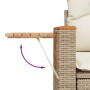 Set sofás de jardín 7 piezas y cojines ratán sintético beige de , Conjuntos de jardín - Ref: Foro24-3227108, Precio: 527,21 €...