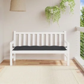 Cojín de banco de jardín tela Oxford negro 150x50x7 cm de , Cojines para sillas y sofás - Ref: Foro24-361609, Precio: 31,64 €...