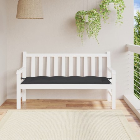 Cojín de banco de jardín tela Oxford negro 150x50x7 cm de , Cojines para sillas y sofás - Ref: Foro24-361609, Precio: 32,05 €...
