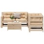 Juego de muebles de jardín 5 pzas y cojines madera maciza pino de , Conjuntos de jardín - Ref: Foro24-3250816, Precio: 550,28...