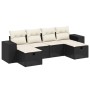 Set de sofás de jardín 6 piezas y cojines ratán sintético negro de , Conjuntos de jardín - Ref: Foro24-3264472, Precio: 344,3...