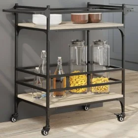 Sonoma oak engineered wood kitchen cart 82x40x78.5 cm by , Kitchen and dining carts - Ref: Foro24-842362, Price: 50,35 €, Dis...