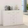 Aparador de madera contrachapada blanco 88x30x65 cm de vidaXL, Aparadores - Ref: Foro24-800684, Precio: 92,21 €, Descuento: %