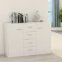 Aparador de madera contrachapada blanco 88x30x65 cm de vidaXL, Aparadores - Ref: Foro24-800684, Precio: 91,62 €, Descuento: %