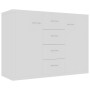 Aparador de madera contrachapada blanco 88x30x65 cm de vidaXL, Aparadores - Ref: Foro24-800684, Precio: 92,21 €, Descuento: %