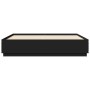 Estructura cama con luces LED madera ingeniería negro 200x200cm de , Camas y somieres - Ref: Foro24-3209584, Precio: 192,93 €...