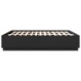 Estructura cama con luces LED madera ingeniería negro 200x200cm de , Camas y somieres - Ref: Foro24-3209584, Precio: 192,93 €...