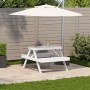 Mesa de pícnic madera maciza de pino blanco 105x134x75 cm de , Mesas de jardín - Ref: Foro24-832568, Precio: 131,66 €, Descue...