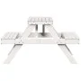 Mesa de pícnic madera maciza de pino blanco 105x134x75 cm de , Mesas de jardín - Ref: Foro24-832568, Precio: 117,24 €, Descue...