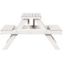 Mesa de pícnic madera maciza de pino blanco 105x134x75 cm de , Mesas de jardín - Ref: Foro24-832568, Precio: 131,66 €, Descue...