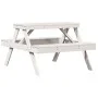 Mesa de pícnic madera maciza de pino blanco 105x134x75 cm de , Mesas de jardín - Ref: Foro24-832568, Precio: 117,24 €, Descue...