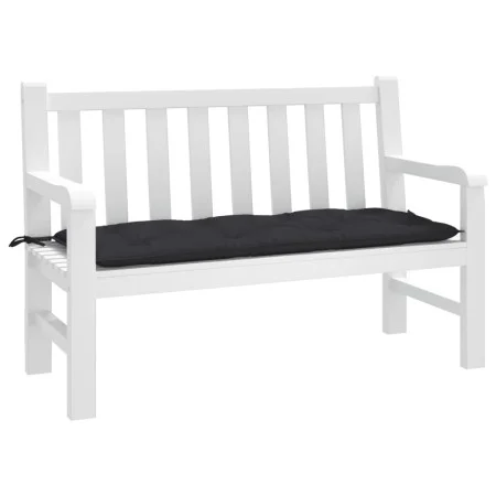 Cojín de banco de jardín tela Oxford negro 120x50x7 cm de , Cojines para sillas y sofás - Ref: Foro24-361590, Precio: 27,70 €...