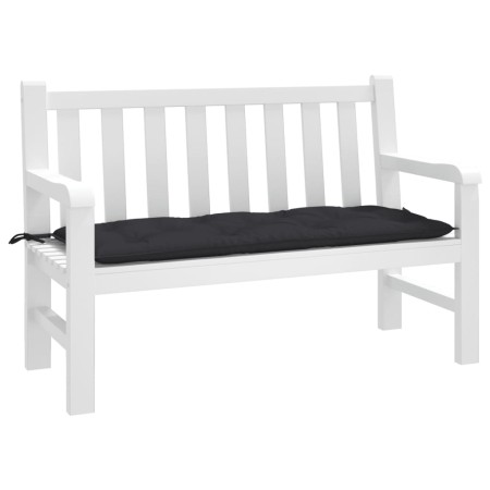 Cojín de banco de jardín tela Oxford negro 120x50x7 cm de , Cojines para sillas y sofás - Ref: Foro24-361590, Precio: 28,41 €...