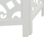 Biombo separador de 6 paneles madera maciza Paulownia blanco de , Divisores de ambientes - Ref: Foro24-358746, Precio: 167,43...