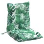 Cojines de silla de respaldo bajo 2 uds tela estampado de hojas de , Cojines para sillas y sofás - Ref: Foro24-377707, Precio...