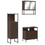 Set de muebles baño 3 pzas madera contrachapada roble marrón de , Muebles de baño - Ref: Foro24-3214699, Precio: 163,51 €, De...