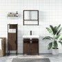 Set de muebles baño 3 pzas madera contrachapada roble marrón de , Muebles de baño - Ref: Foro24-3214699, Precio: 163,51 €, De...