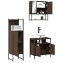 Set de muebles baño 3 pzas madera contrachapada roble marrón de , Muebles de baño - Ref: Foro24-3214699, Precio: 163,51 €, De...