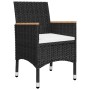 Juego de comedor de jardín de 7 piezas negro de , Conjuntos de jardín - Ref: Foro24-3067781, Precio: 480,14 €, Descuento: %