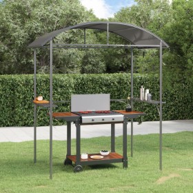 Cenador barbacoa estante lateral acero antracita 220x115x230 cm de , Carpas y cenadores - Ref: Foro24-360138, Precio: 237,83 ...