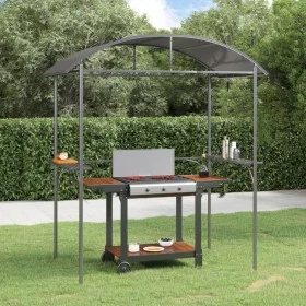 Cenador barbacoa estante lateral acero antracita 220x115x230 cm de , Carpas y cenadores - Ref: Foro24-360138, Precio: 232,31 ...