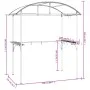Cenador barbacoa estante lateral acero antracita 220x115x230 cm de , Carpas y cenadores - Ref: Foro24-360138, Precio: 232,31 ...