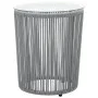Set mesa y sillas de jardín 3 pzas y cojines ratán PE gris de vidaXL, Conjuntos de jardín - Ref: Foro24-48140, Precio: 222,93...