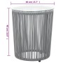 Set mesa y sillas de jardín 3 pzas y cojines ratán PE gris de vidaXL, Conjuntos de jardín - Ref: Foro24-48140, Precio: 185,25...