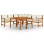 Juego comedor jardín y cojines 7 piezas madera maciza acacia de , Conjuntos de jardín - Ref: Foro24-3154970, Precio: 949,05 €...