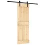 Puerta corredera con herrajes madera maciza de pino 70x210 cm de , Puertas - Ref: Foro24-3202971, Precio: 147,11 €, Descuento: %