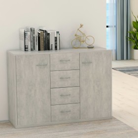 Aparador de madera contrachapada gris hormigón 60x30x70 cm de vidaXL, Aparadores - Ref: Foro24-800688, Precio: 103,01 €, Desc...