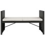 Set muebles de jardín 5 piezas y cojines ratán sintético negro de vidaXL, Conjuntos de jardín - Ref: Foro24-48132, Precio: 28...