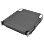 Tumbona plegable con cojín de cabeza y respaldo ajustable gris de , Tumbonas - Ref: Foro24-44295, Precio: 105,31 €, Descuento: %