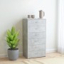 Aparador con 6 cajones contrachapada gris hormigón 50x34x96cm de vidaXL, Aparadores - Ref: Foro24-800670, Precio: 93,85 €, De...