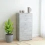 Concrete gray plywood sideboard with 6 drawers 50x34x96cm by vidaXL, Sideboards - Ref: Foro24-800670, Price: 92,66 €, Discoun...