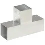 T post connectors 4 pcs galvanized metal 91x91 mm by , fence posts - Ref: Foro24-145472, Price: 70,25 €, Discount: %