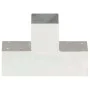 T post connectors 4 pcs galvanized metal 91x91 mm by , fence posts - Ref: Foro24-145472, Price: 70,25 €, Discount: %